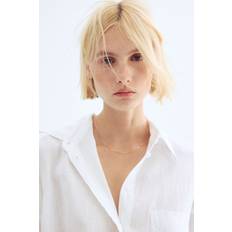 H&M Oversized Linen Shirt - White