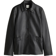 H&M Jacke Mit Coating - Schwarz