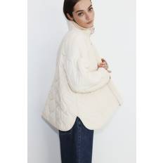 H&M Oversized Quilted Jacket - Beige
