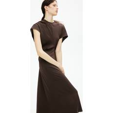 H&M Tapered-Waist Dress - Brown