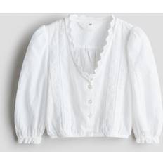 Recycled Materials Blouses & Tunics Children's Clothing H&M Broderie Anglaise Blouse - White