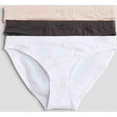 158/164 Trosor Barnkläder H&M Trosa Briefs 3-Pack - Ljusrosa/Rosetter