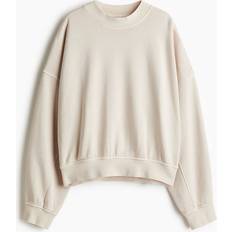 H&M Damen Sweatshirt Im Washed-Look - Braun