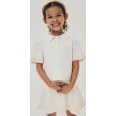 H&M Bead Embellished Knitted Skirt - White