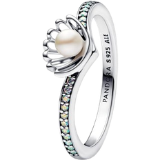 Pandora Disney Ariel Shell Treated Freshwater Cultured Pearl Ring - Silver