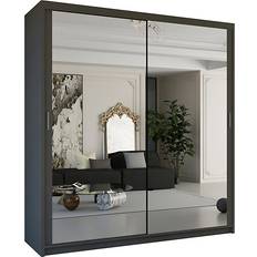Wardrobes double Ribon Sliding Mirror Door 120cm X 217cm Wardrobe 150x217cm
