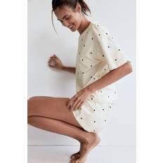 Schlafanzüge H&M Bedruckter Pyjama - Weiß