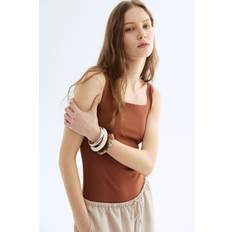 Shapewear & Unterwäsche H&M Damen Stringbody aus Interlock-Jersey - Orange