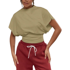 Shein Fitted Waist Dolman Loose Sleeves Top