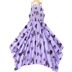 Shein Tween Girl Butterfly Printed Spaghetti Strap Dress