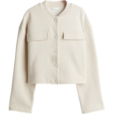 H&M Damen Sweat-Cardigan Beige