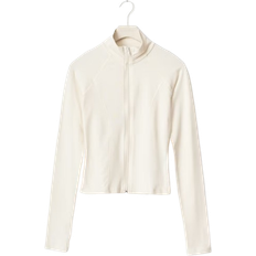 Gina Tricot Topp Soft Touch Zip Jacket Beige