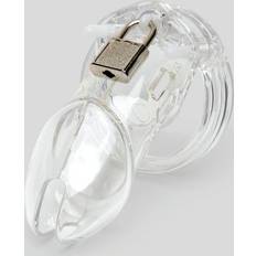 Dominix Deluxe Rigid Plastic Chastity Device 3 Inch Clear