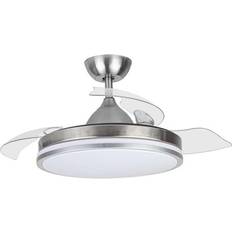 White Ceiling Fans Orbegozo Ventilador De Techo 105 cm ORB-8435568404618 Inox 35 W