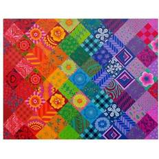 The House of Puzzles Patchwork Rainbow 1000 Piece Jigsaw Puzzle