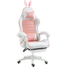 Vinsetto Gamingstolar Vinsetto Gamingstol Rosa Med Kaninöron