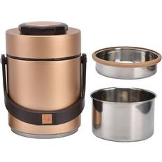 Guld Matlådor Konnwei Bento Lunch Box 304 Stainless Steel 3 Layer Portable Insulated Jar Food Container