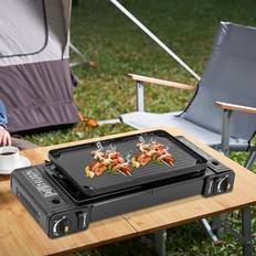 Gasspis camping friluftsliv OMGGYER Gasspis Med 2 Lampor Aluminium
