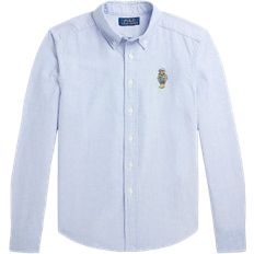 XL Skjortor Barnkläder Polo Ralph Lauren Polo Bear Cotton Oxford Shirt - Blue