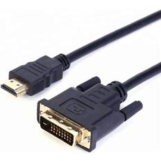 Excalibur Dvi 24+1 Male To HDMI Gold Plated Digital DVI-D Cable Lead Wire 5m