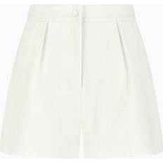 Wool Shorts Emporio Armani Micro Bouclé Effect Wool-Blend Shorts