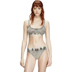 Diesel Dam BH:ar Diesel Brassière En Jersey Effet Denim - Gris