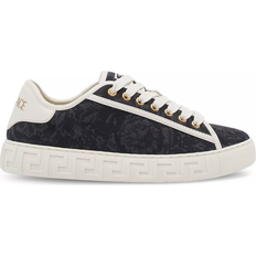 Women's Barocco Greca Low Top Sneakers Black/Off White 9.5 EU