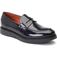Man Loafers Base London Sid Mens Penny Loafers - Black Patent