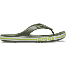 Crocs Green Flip-Flops Crocs Bayaband Flips - Army Green