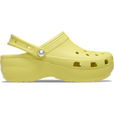 Yellow Clogs Crocs Classic Platform Clogs - Daylily - Pearl