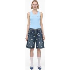 Marc Jacobs Sequin Daisy Wide Leg Shorts - Vintage Indigo