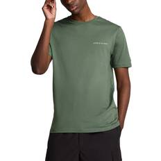 Lyle & Scott T-shirts Lyle & Scott Broderad T-shirt Embroidered Khaki Green