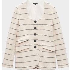 Rag & Bone Roslyn Stripe Tweed Blazer CRM