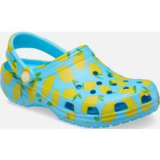 Blue - Women Clogs Crocs Classic Graphic Clog - Blue