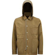 Moncler Men Clothing Moncler Guerledan Hooded Cotton Shirt Jacket - Vert