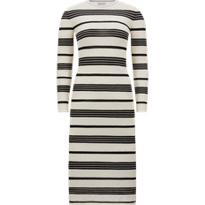 Moncler Dresses Moncler Stripe Bouclé Dress - Dark Grey