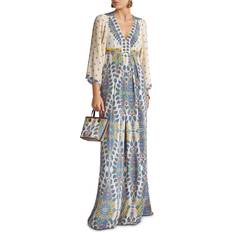 Etro Silk Printed Maxi Dress - Print On White