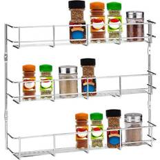 Symple Stuff 3 Tier Cabinet Spice Rack Silver 35.5cm H X 38.5cm W X 6cm D
