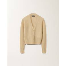 Yellow Cardigans Fabiana Filippi Brushed Cashmere Cardigan - Yellow It
