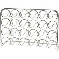 Hahn 24-Jar Chrome Spice Rack Silver