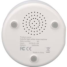Ljudmaskiner Tomtop Jms White Noise Device Colorful Light USB Rechargeable Sound Machine