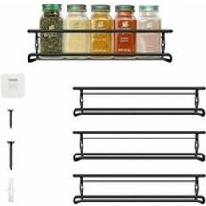 Spice Racks Rose Wall Mounted Spice Rack Space Saving Cabinet 4 Pieces