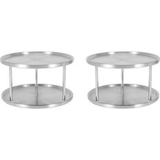Tlily 2X Spice Rack Stainless Steel Organizer Tray 2 Stand