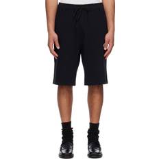 Moncler Men Trousers & Shorts Moncler Embroidered Logo Cotton Shorts - Black
