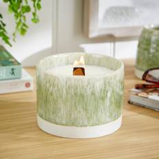 Churchgate Amber and Pine Crackle - Green Scented Candle