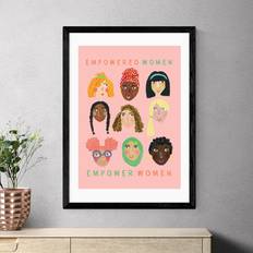 East End Prints Empowered Women Print Pink Framed Art