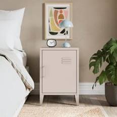 Dunelm Bedside Tables Dunelm Helga Metal Natural Bedside Table