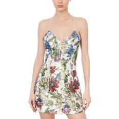 Alice + Olivia Tayla Structured Lantern Dress Off White