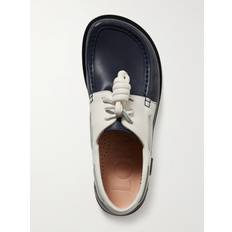 Campo Knotted Two-tone Leather Loafers - Navy