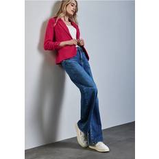 Rosa Kavajer Street One Blazer Mit Raffung - Pink